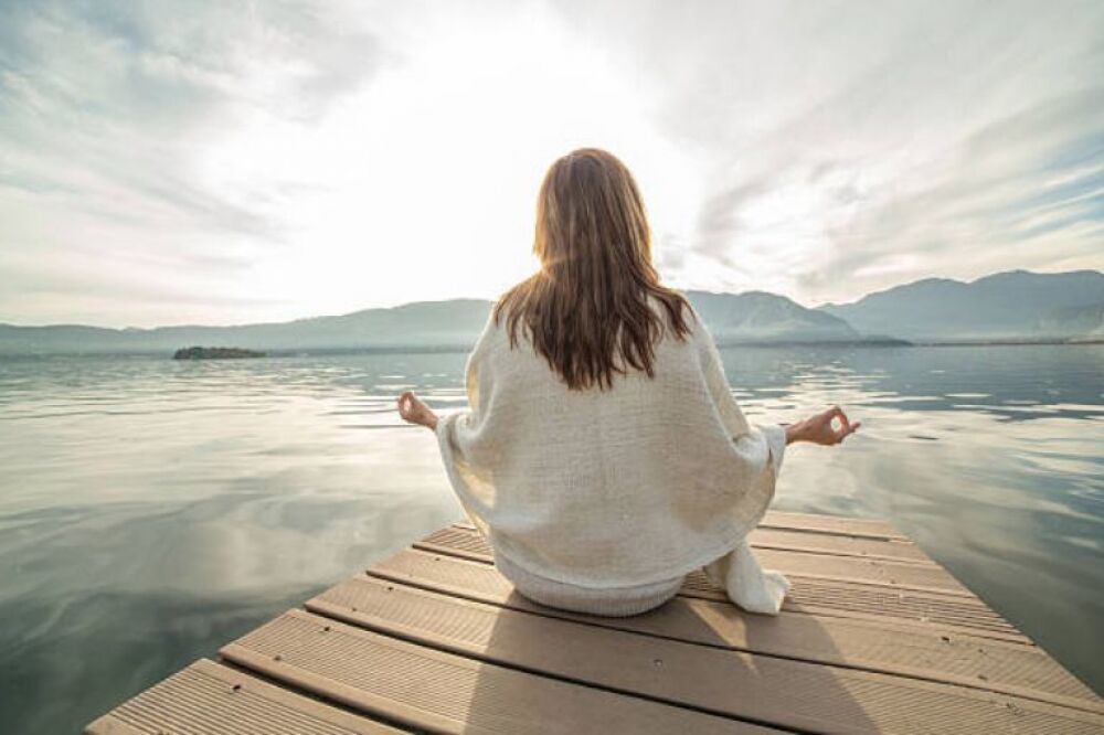 meditation at the lake retreat