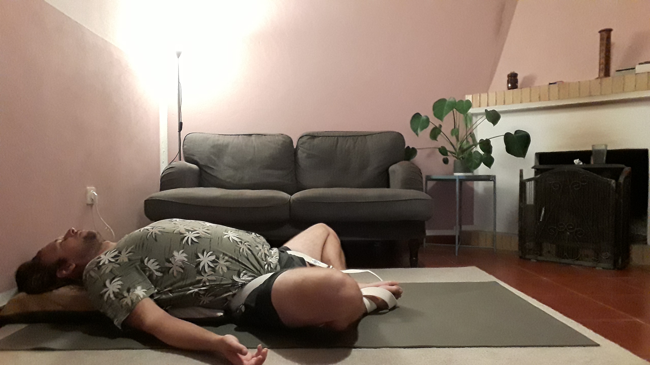 supported supta baddha konasana